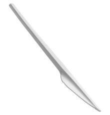 Нож одноразовый. Белый. (100 шт.)